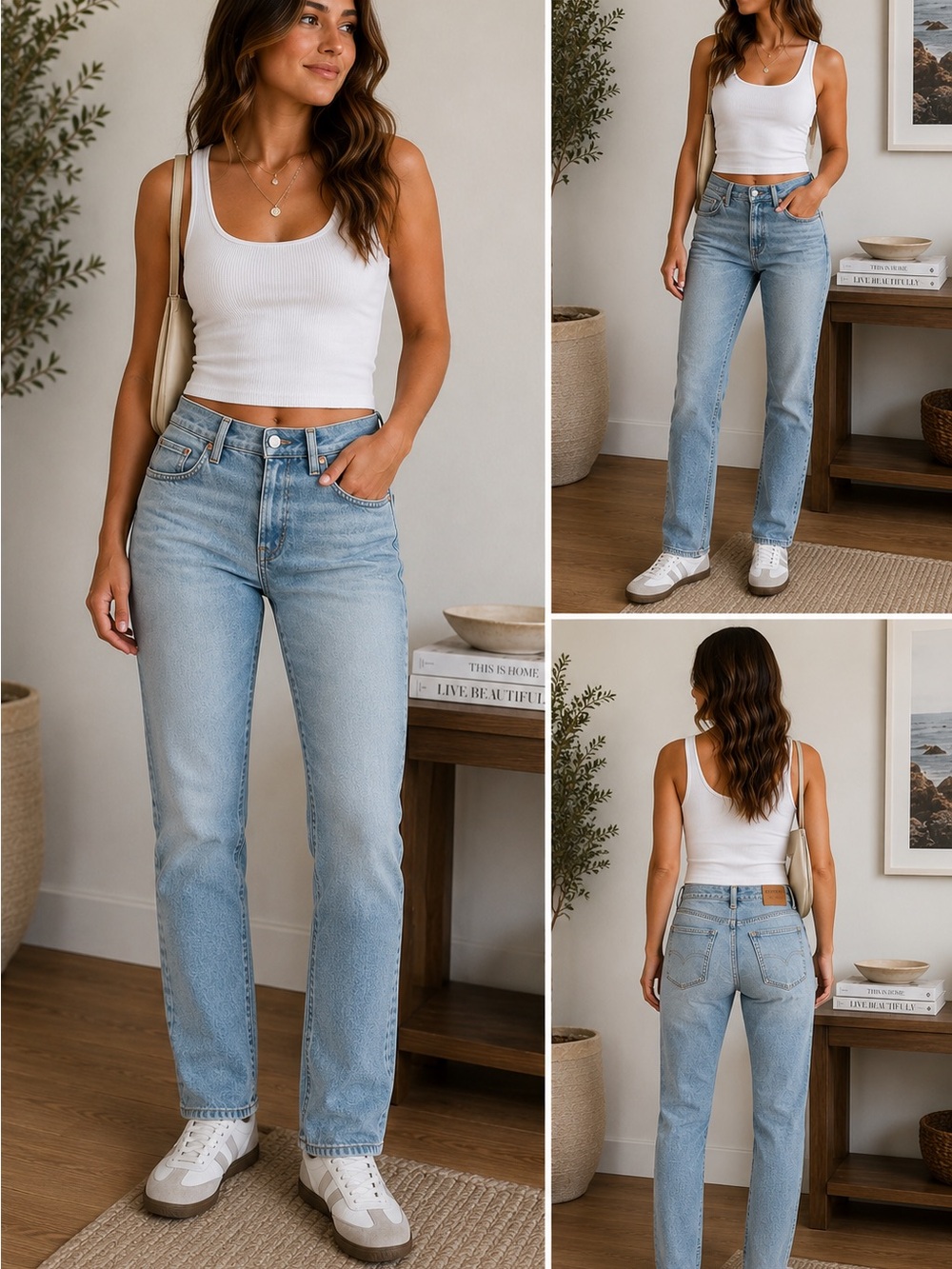 Elizabeth and James The Vintage Straight Jeans Women’s 8/29 Light Wash